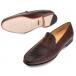 Mezlan "Sica" Brown Genuine Calfskin / Crocodile Penny Loafers 7225-C.